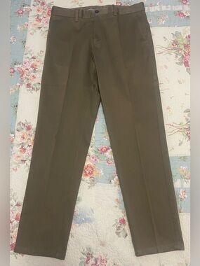 Men's Olive Brown Classic Dress Pants